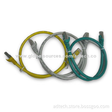 SSPT Cat7 Patch Cords for Gigabit Ethernet Applications, Shielded Foil Twisted Pair